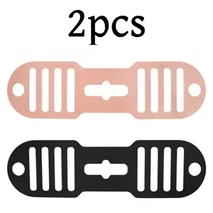 2 pack Reusable Elastic Self-Lock Silicone Tie Universal Lid Latch Strap Silicone Travel Latch for Slow Cooker Lid, Pot, Bento Box, Adjustable Length