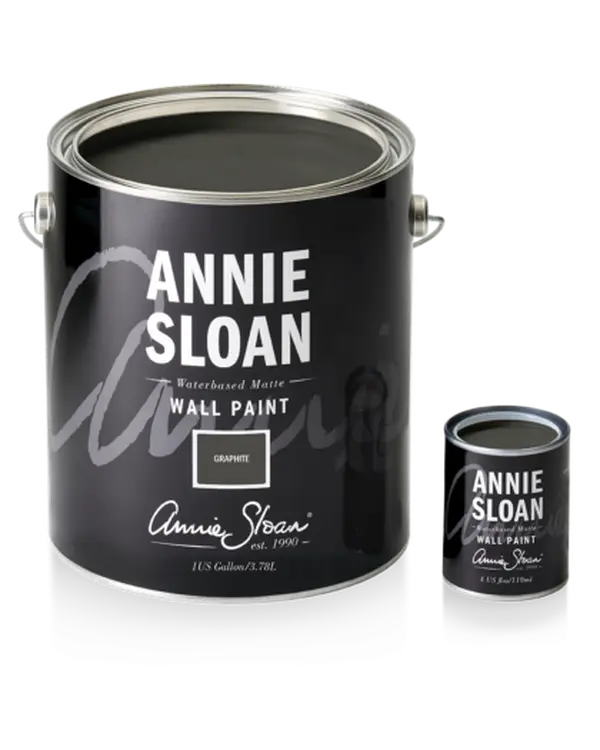 Graphite Annie Sloan Wall Paint Sample Pot