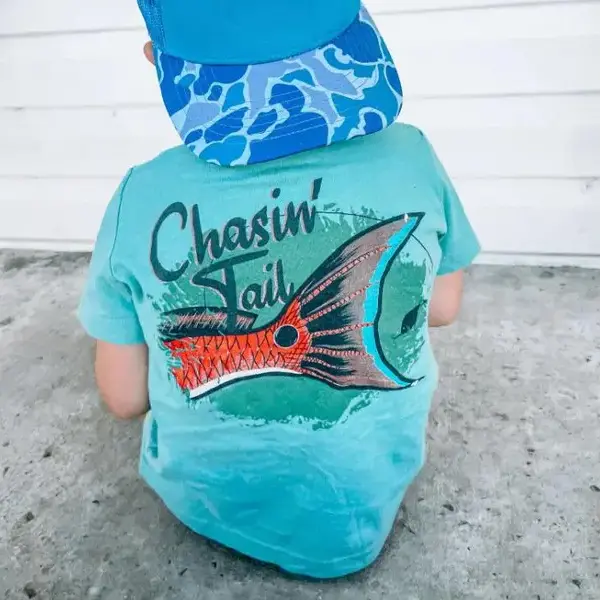 Chasin' Tail (Fish) Youth and Adult Shirt, Toddler Girl Clothes, Toddler Boy Clothing, #Southernboy Clothes, Family Shirt, Summer Tee
