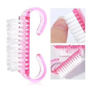 10pcs Nail Cleaning Brushes Set, Plastic Dusting Brush for Manicure & Pedicure, Professional Nail Art Tools, Essential Grooming Kit, Nail Care Tool