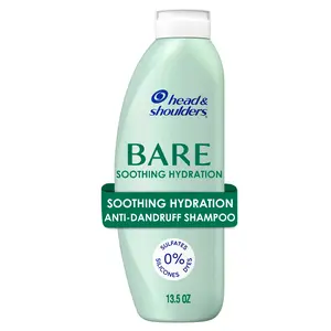 Head & Shoulders Bare Soothing Hydration Dandruff Shampoo, Anti-Dandruff Treatment, 13.5 FL OZ