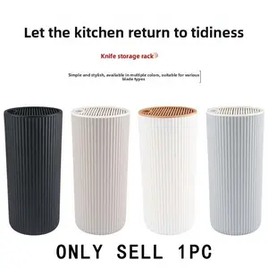 Modern Kitchen Knife Holder, Space-Saving Multi-Functional Storage Cutlery Rack, Free Insert Design, Essential Home Decor for Contemporary Kitchens