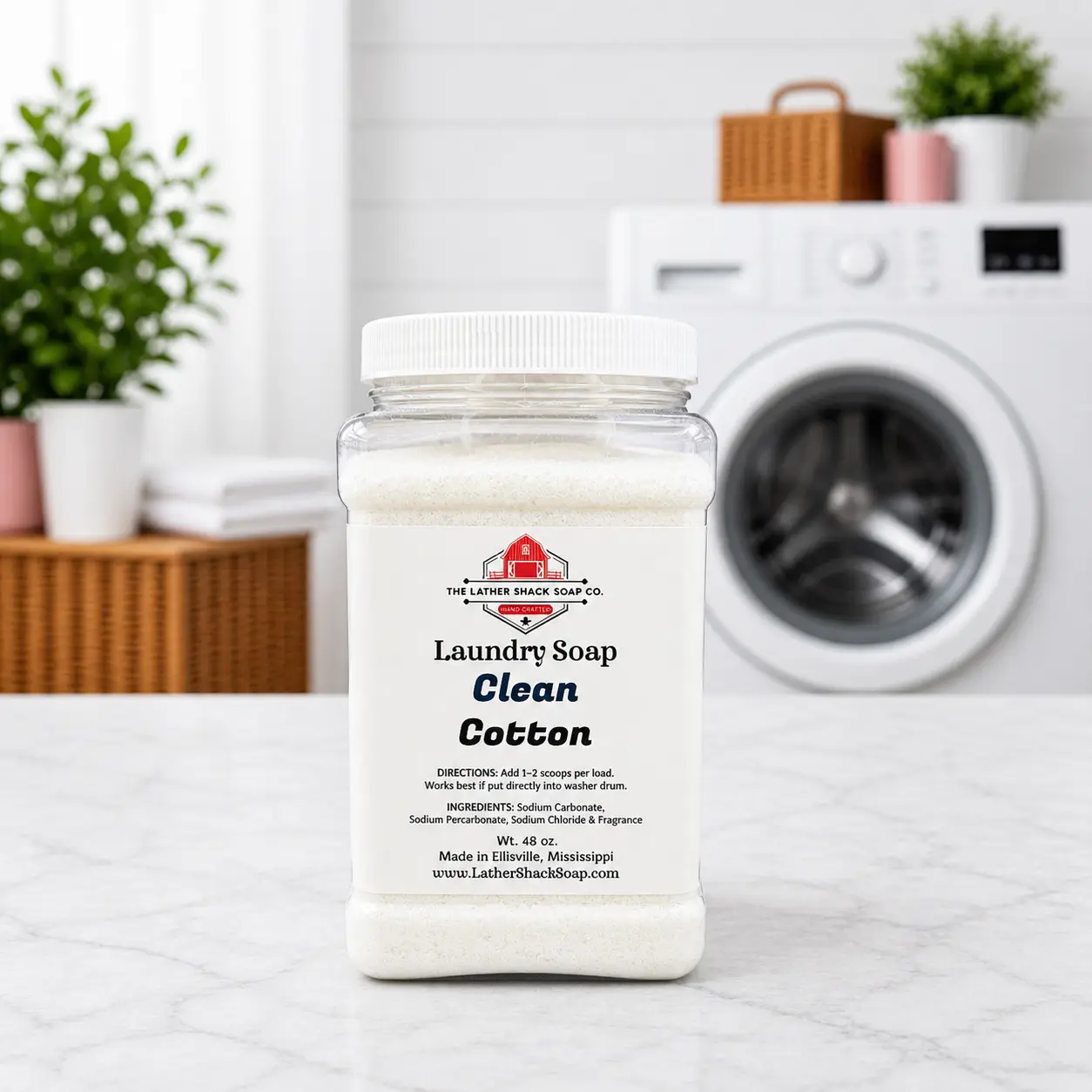 Clean Cotton Laundry Soap – Fresh Line-Dried Linen Scent