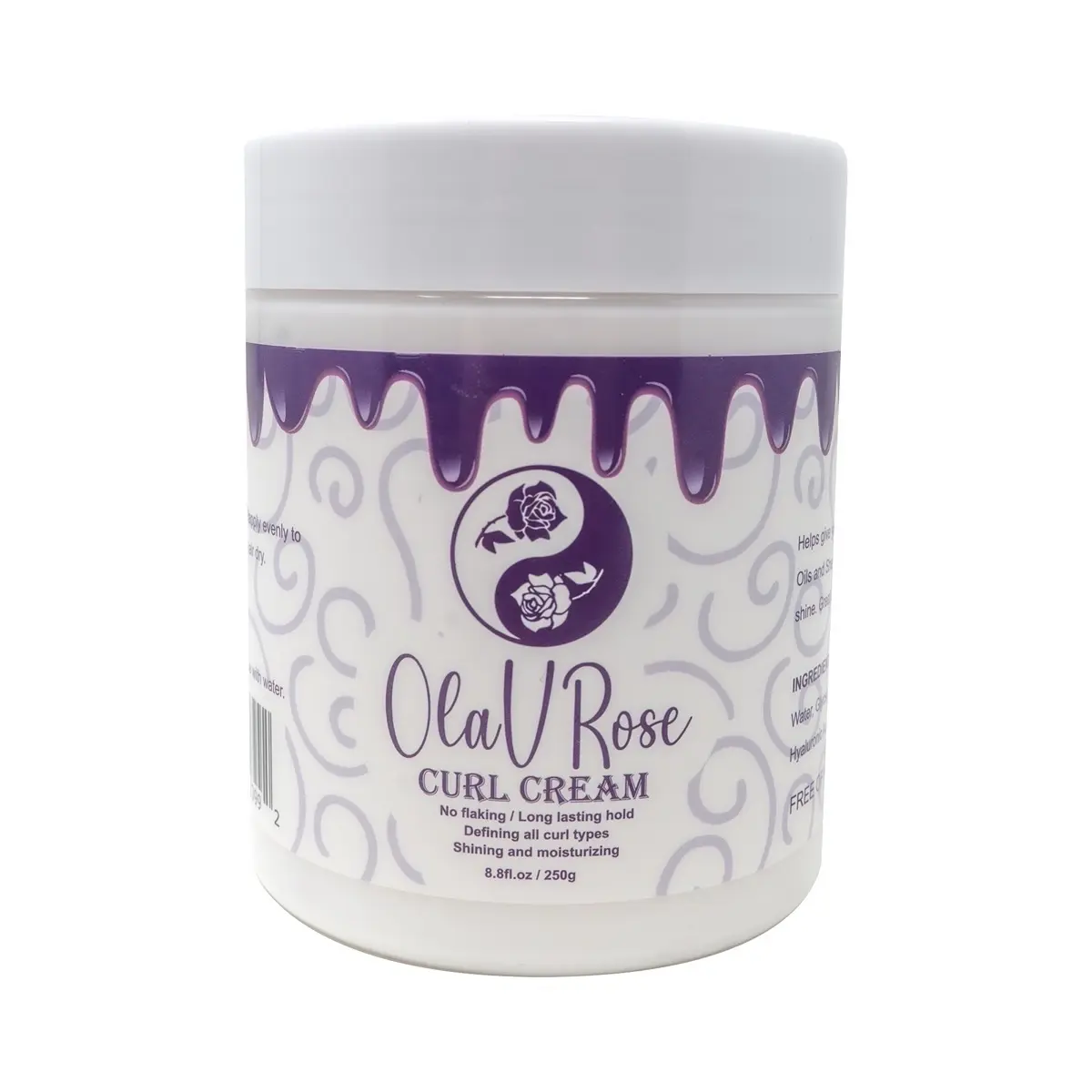 OlaVRose Curl Cream suitable for all hair types, defines curl and shine Haircare Frizz Lightweight Hydrating Smooth Nourishing