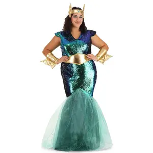 Plus Size Sea Siren Women's Costume Dress