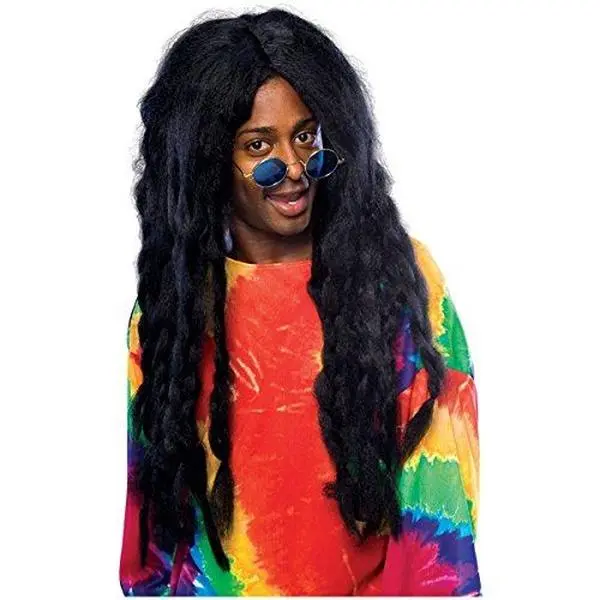 Jamaican Rasta Wig - Dreads - Black - Costume Accessory - One Size