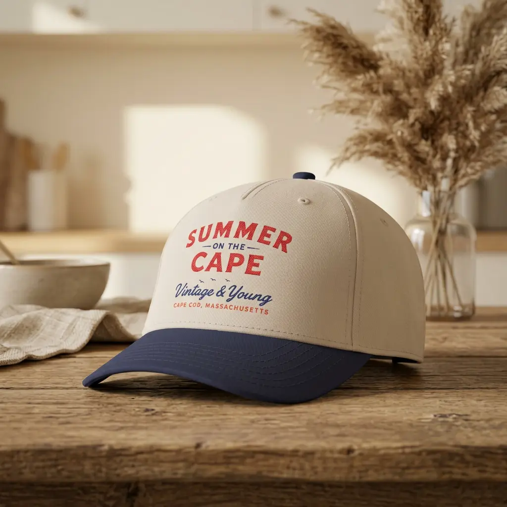 Summer on the Cape Retro Baseball Cap