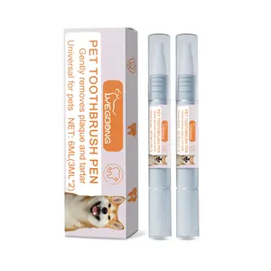 Pet Toothbrush Pen, Dog Cat Tartar Stone Cleaning Remove Bad Breath Remove Odor Cleaning Pen