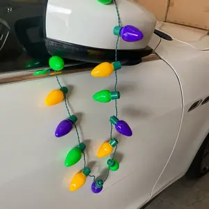 The Electric Mammoth Light Up Flashing Light Bulb Necklaces - LED Holiday Accessory