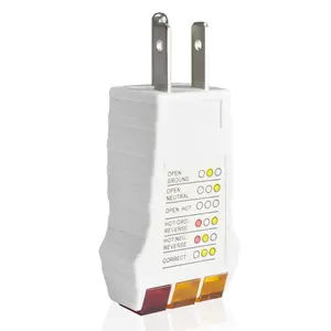 GJANSH Outlet Tester, Receptacle Tester for North American AC Electrical Outlets, 7 Visual Wiring Fault Detector for Home & Professional Use fathersdaygift