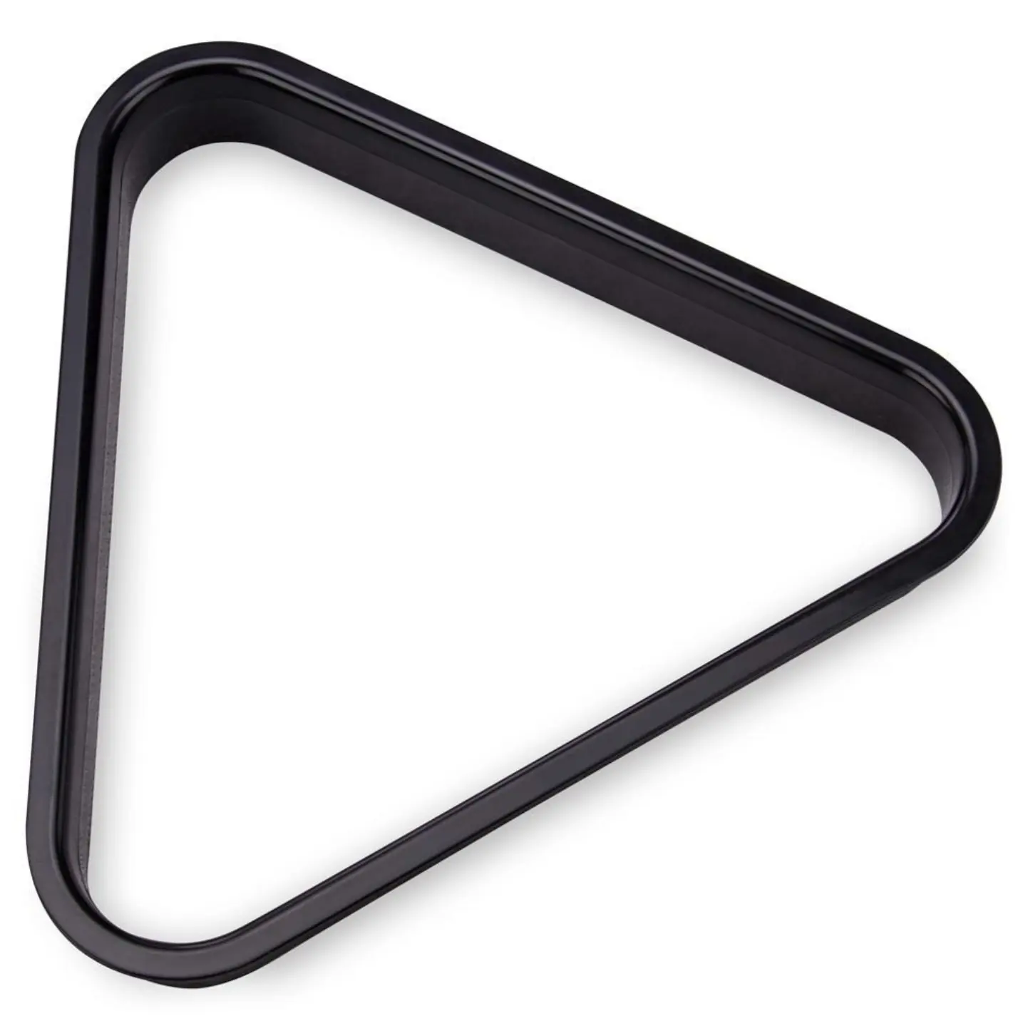 Black Plastic 8-Ball Billiards Triangle Rack, Space-Saver Organiser, Fits Standard Billiards Balls, Fits Balls