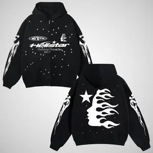 Relaxed Vintage Unisex Fashion Street Hip Hop Oversized Zip Up Hoodie,  Cotton Zip Up Hoodie, Retro Unisex Heavy Cotton Zip Hoodie, Gift For Him, Gift For Her, Streetwear Y2K Top