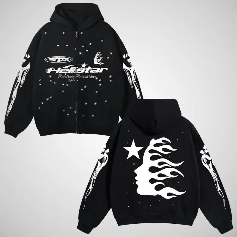 hellstar studios zip hoodie - TikTok Shop