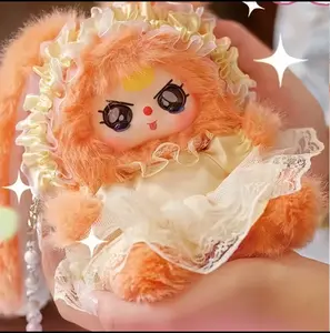 OK-BABY THREE-Macchiato Mini Bunny Bag bilnd box-Plush Collectible Toys,Bunny Plush Dolls，Soft Furry Collectibles，Backpack or clothing decoration，Stuffed Animal