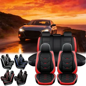 For Honda Accord 2003-2021 2022 2023 2024 2025 2026/ Civic 2003-2023 2024 2025 2026 5 Seater Car Seat Covers, Napa Leather Car Front Rear Seats Protector Waterproof, Breathable Car Seat Cushion Pad Mat, Car Seat Cover Auto Interior Decoration Accessories