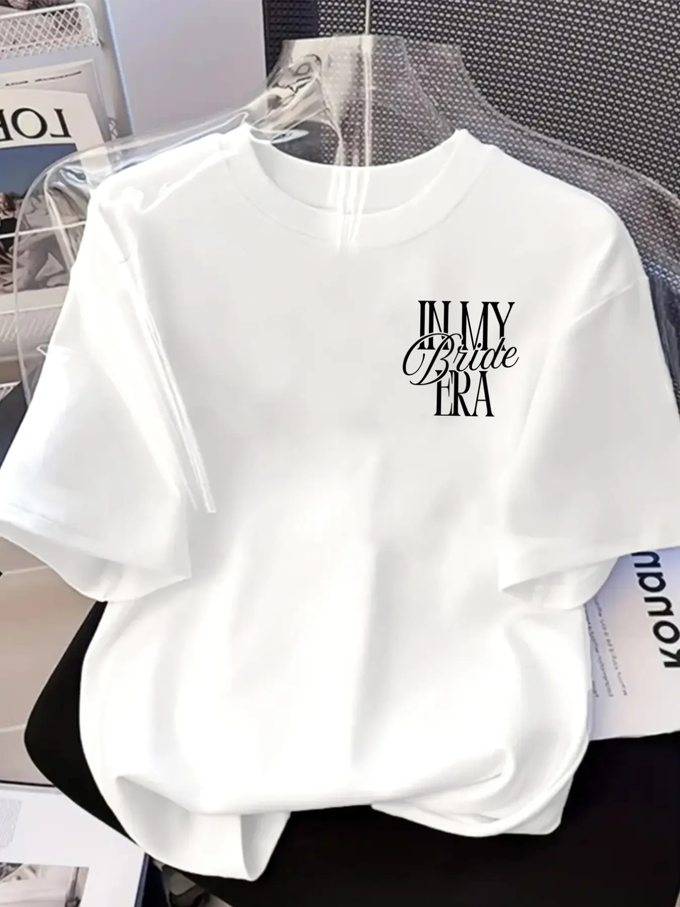 Womens Graphic Tee Wedding Era Bride Time Print Casual Design T Shirt Streetwear Style Crewneck Short Sleeve Soft Cotton Breathable Comfortable Fit Summer Spring Daily Wear Trendy Aesthetic Bridal Gift Fashion Top