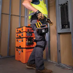 Klein Tools 55834MB MODbox Tool Pouch, Electrician Pouch, Quickly Attach and Release from Tool Belts and MODBox Rail System