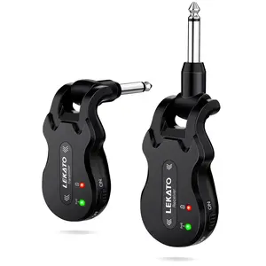 Rechargeable Wireless Electric Guitar Audio Transmitter Receiver 4 Channels