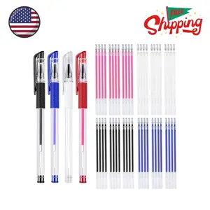 4 Pieces Heat Erasable Pens for Fabric with 28 Refills Fabric Marking Pens