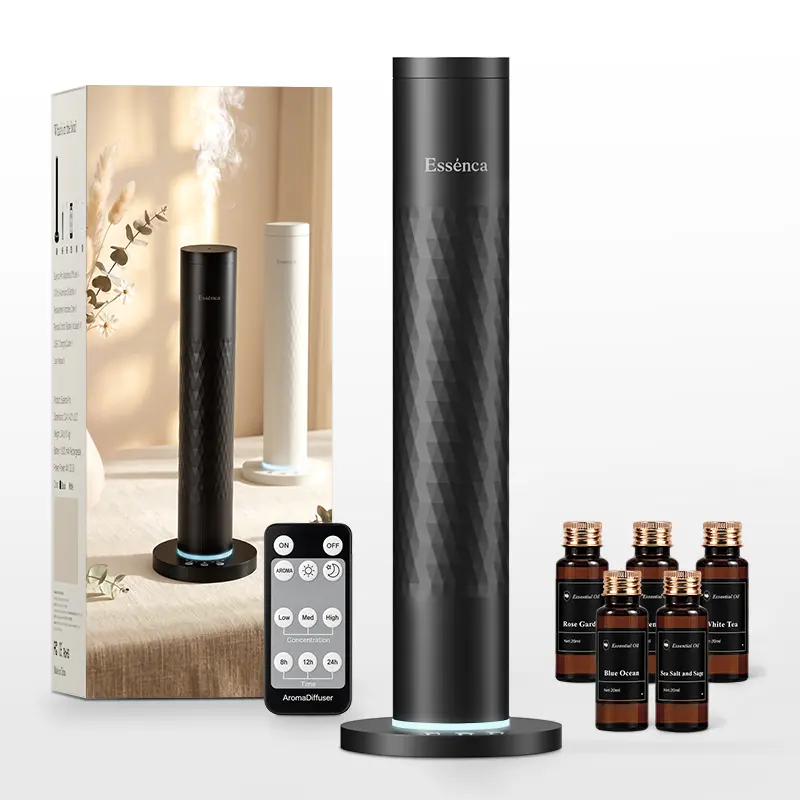 Essenca Pro Commercial Scent Machine, Large Room Waterless Essential Oil Diffuser, Wireless Aromatherapy Diffuser for Hotel Lobby Office Spa Gym