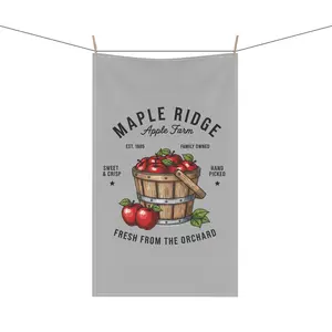 Farmhouse Style Tea Kitchen Towels - Fresh From the Orchard, Vintage Kitchen Decor, Apple Farm Theme, Gift for Home Cooks, Rustic Kitchen Essentials