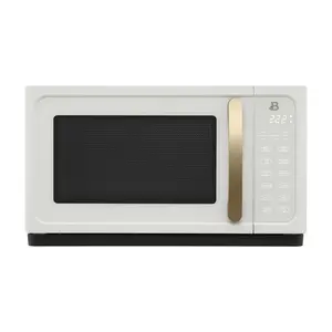 Drew Barrymore Beautiful 1.1 Cu ft 1000 Watt Sensor Microwave Oven White Icing New Model with Sensor Technology for Accurate Cooking