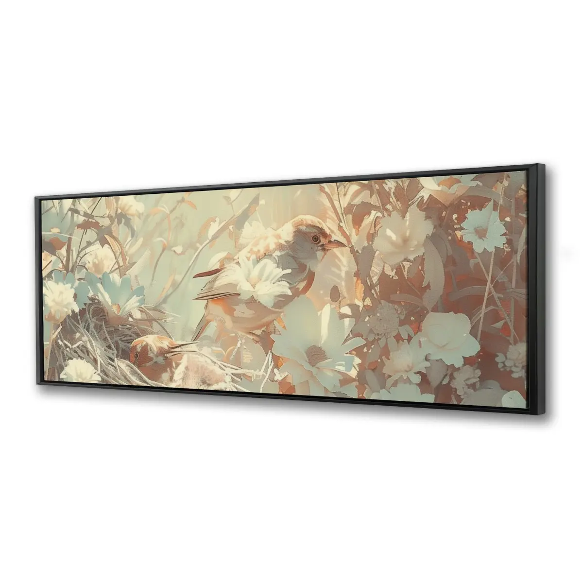 212 MAIN The Nest Beige Framed Colored Wall Photo Artwork, 20x60 in Artistic Work, Elegant Room Decoration, Home Supplies Poster & Print, Thoughtful Home Decor Gift