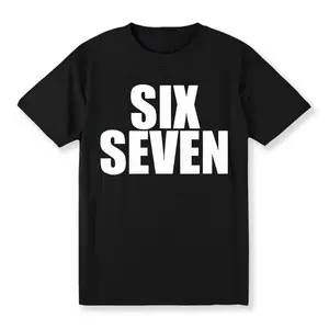 Fun Six Seven 6 7 Meme Design T-Shirt,Women's Cotton T-shirt,Vintage Short Sleeve, Comfortable Casual Fashion Shirt Golf Gift T-Shirt For Men and Women