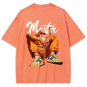 Anime Vintage Tee 90s Graphic Tees Men's T Shirts Graphic Tee T Shirts Funny Graphic Tee Good Graphic Washed Tees Men's Graphic Tees Streetwear Outfits Men Vacation Outfits Oversized Tshirt Men