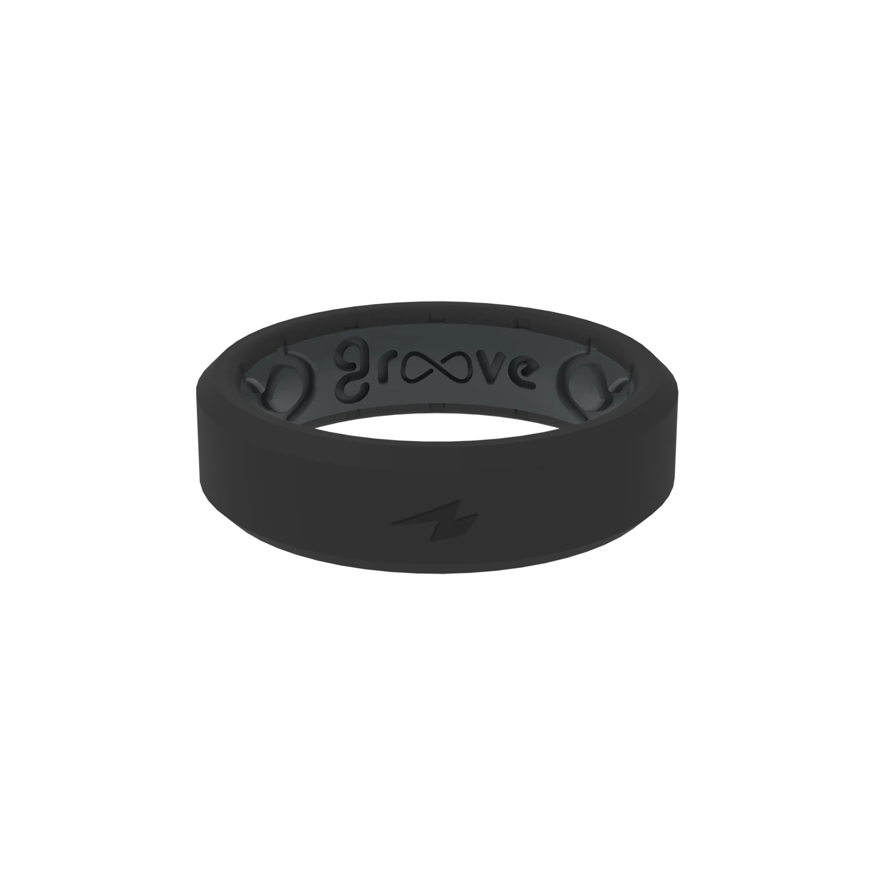 Zeus Midnight Black Thin Ring