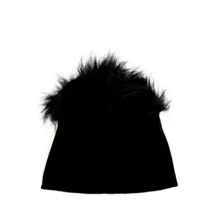 Cotton Mohawk-Fur Beanie onirun fila brand: ilaeje strictly dead black