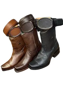 Bota Vaquera Estilo Dubai Venado Para Caballero