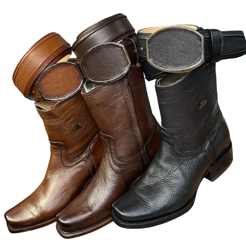 Bota Vaquera Estilo Dubai Venado Para Caballero