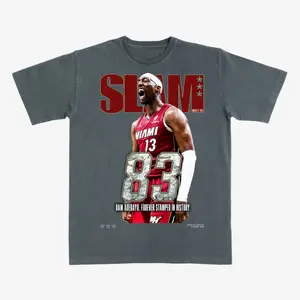 Bam Adebayo Miami Slam 83 Graphic T-Shirt – Basketball Tee, Heat Inspired Vintage Streetwear, Hooper Fan Shirt
