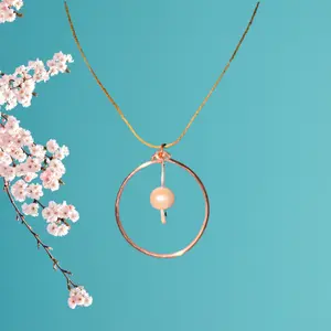 Copper and Pearl Necklace