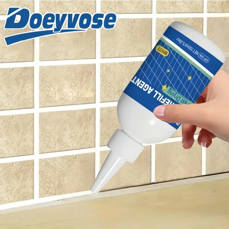 Doeyvose Bathroom Grout Filler, Versatile Tile Sealant, Durable Waterproof Leak Resistant Home and Bath Sealant, Ideal for Bath and Home Applications