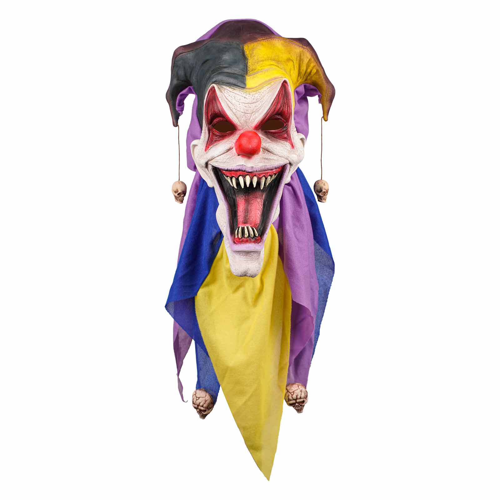 halloween festivity Terror Joker Mask,Killer Joker Latex Mask, with various horror styles, suitable for cosplayers and Halloween enthusiasts, suitable for role-playing at haunted house carnival prank props themed parties