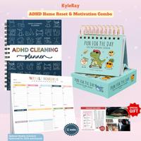 Combo ADHD+Calendar+rainbowweekly planner