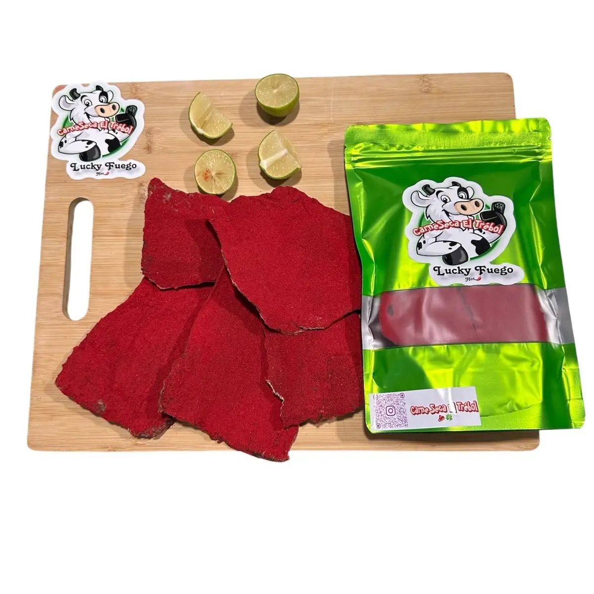 LUCKY FUEGO 100% Quality homemade dried prepped meat with the best fuego flavor 4OZ