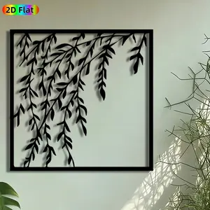 1pc Weeping Willow Metal Wall Art, Hanging Willow Statue Mural, Artistic Metalwork, Intricate Craftsmanship, Perfect for Easter, Housewarming Decor, Perfect for Living Room Garden Fence Patio Wall Decor, Ideal Gift for Nature Enthusiasts.