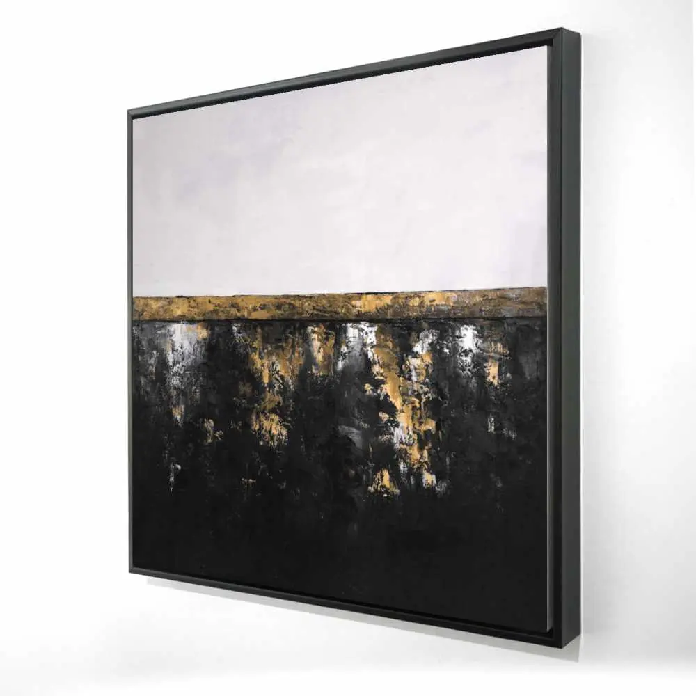 212 MAIN Artistic Industrial Metal-Framed Canvas Artwork, 36x36 in., Pinterest Aesthetic Geometric Print, Home & Office Wall Decoration