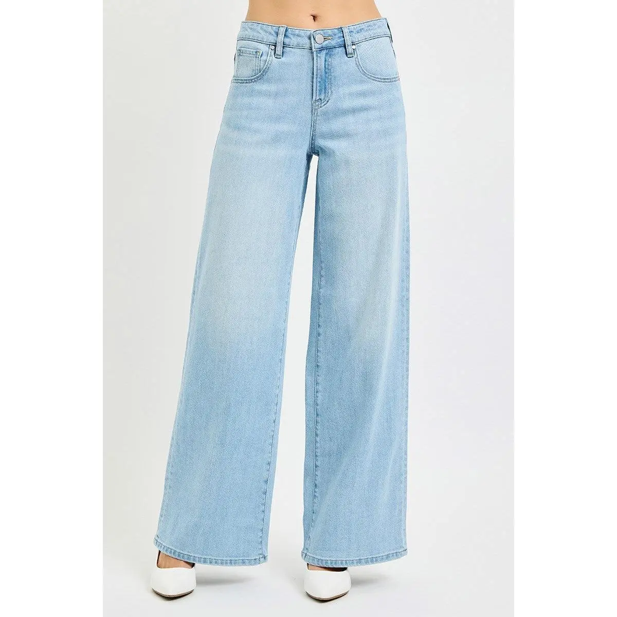 SLOUCHY WIDE JEANS LIGHT WASH