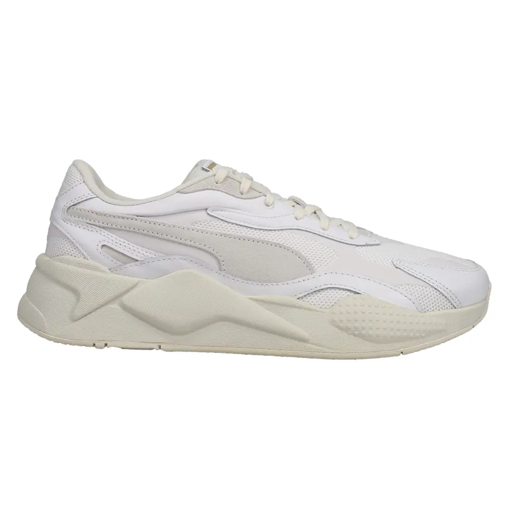 PUMA Mens Rs-X3 Luxe Lace Up Sneakers Shoes Casual - White
