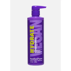 SashaPure Hydrate Conditioner - Vegan Moroccan Argan & Organic Sacha Inchi Oil - Super Hydration, Frizz Eliminator, Damage Control - 15oz