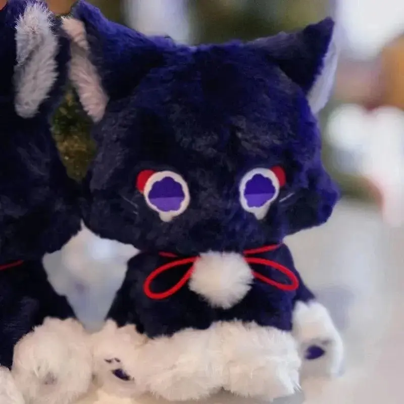 100% Brand New Genshin Impact Scaramouche Cat Plush Doll - 23cm Unisex Cute Look Plush Fabric Toy, Anime & Manga Wanderer Pet Cosplay Pillow, Bedroom Home Decor Birthday Gift, Stuffed Pillow Toy