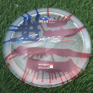 Discraft Elite Z Fly-Dyed Anax with Paul McBeth Large Signature Stamp - 174.8g - American Flag Dyed