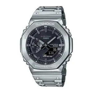G Shock Men's Silver-Tone Stainless Steel Bracelet Watch, 44.4mm, GMB2100D-1A