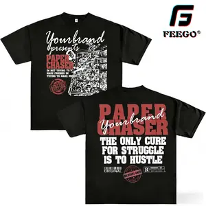 Y2K "Paper Chaser" Hustle Graphic T-Shirt, Men & Women Casual Cotton Streetwear Tee, White good Unisex Vintage merch book clothing christian funny fashion