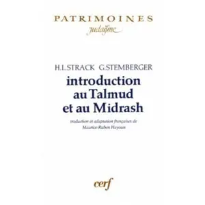 USED-INTRODUCTION AU TALMUD ET AU MIDRASH by STRACK HERMAN L. (Paperback)