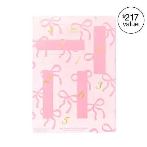 tarte Upper East Side lip advent calendar - 7 full-size lips + mystery surprise